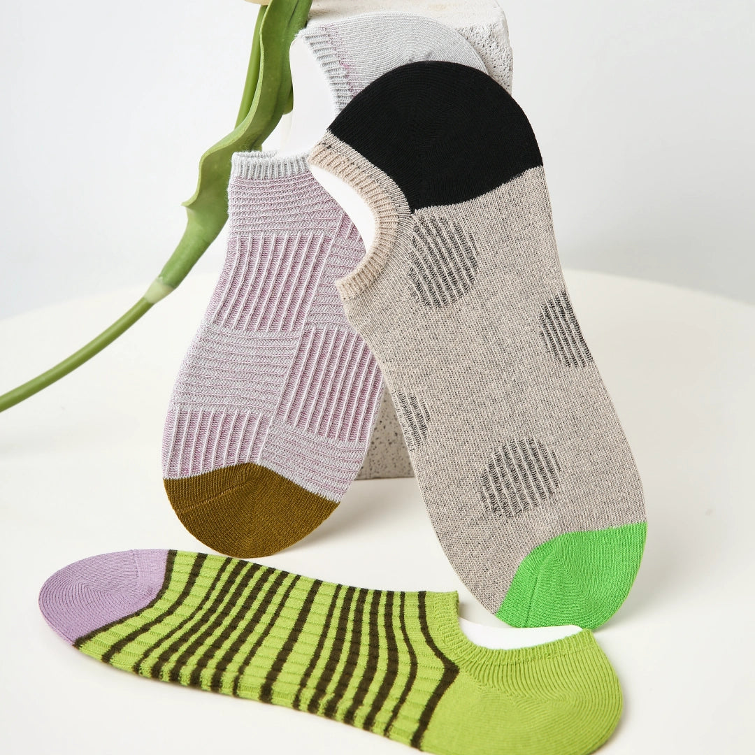 Geometric No-Show Socks