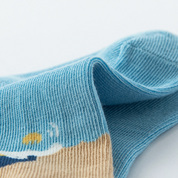 Baby’s Happy Penguin Cotton Crew Socks 4-Pack