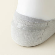 Men's Mulberry Silk & Modal Ultra-Thin No-Show Socks - product photo showing modal and mulberry silk comfort