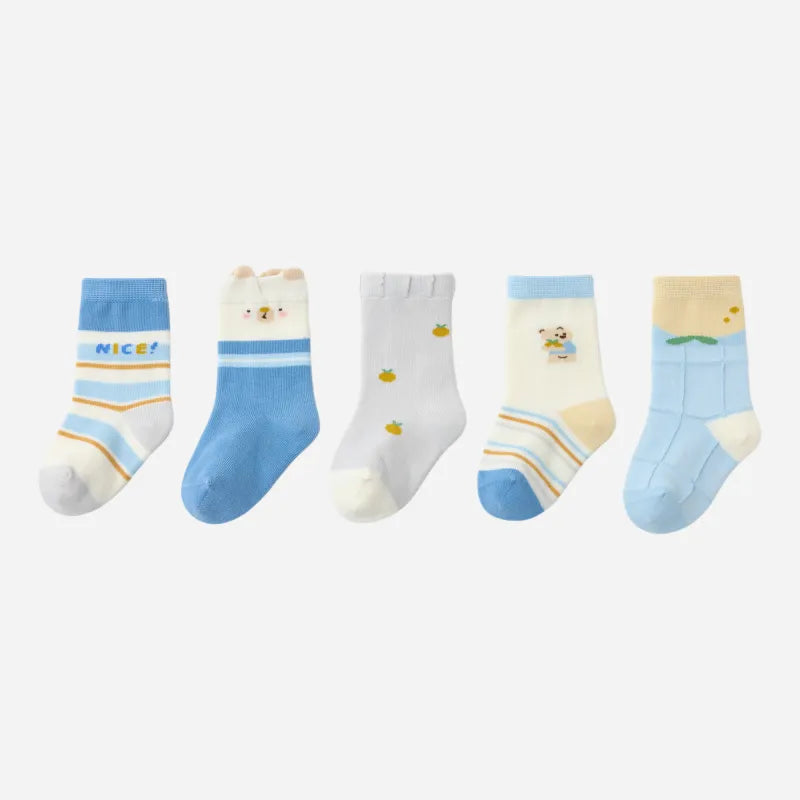Babies The Good Vibes Socks-5 Pairs