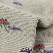 Women's Designer Artistic Botanical & Shimmer Meadow Crew Socks (3-Pack)