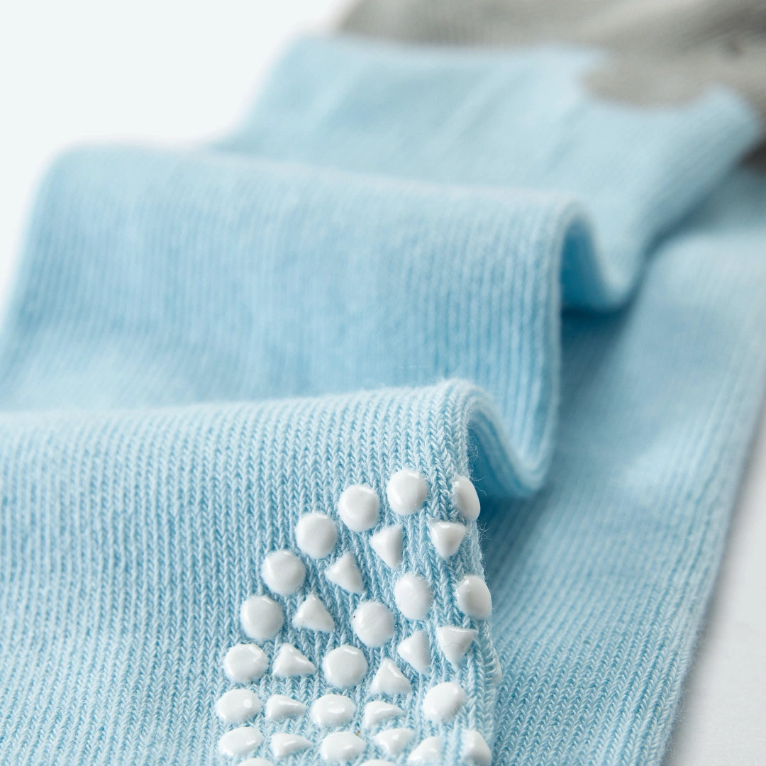 Baby’s Anti-Slip Knee Pad Crawling Socks 3-Pack