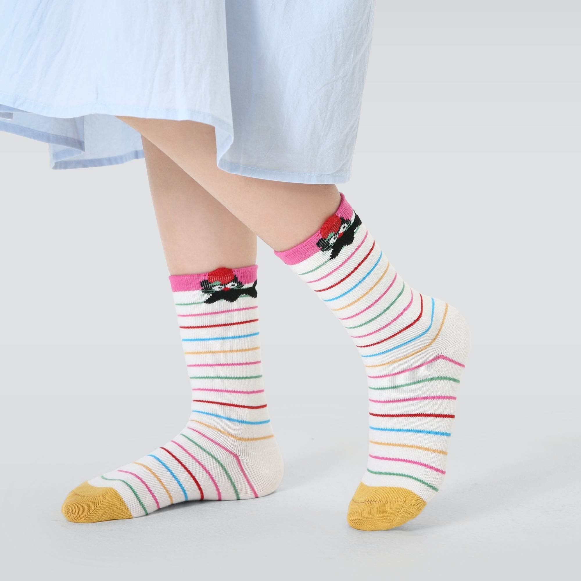 Kid's The Cool Cat Crew-4 pack - Weavasocks