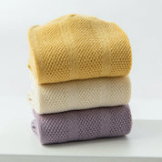 Kids' Organic Cotton Mesh Quarter Socks (4-Pack) - sock set showing breathable mesh comfort