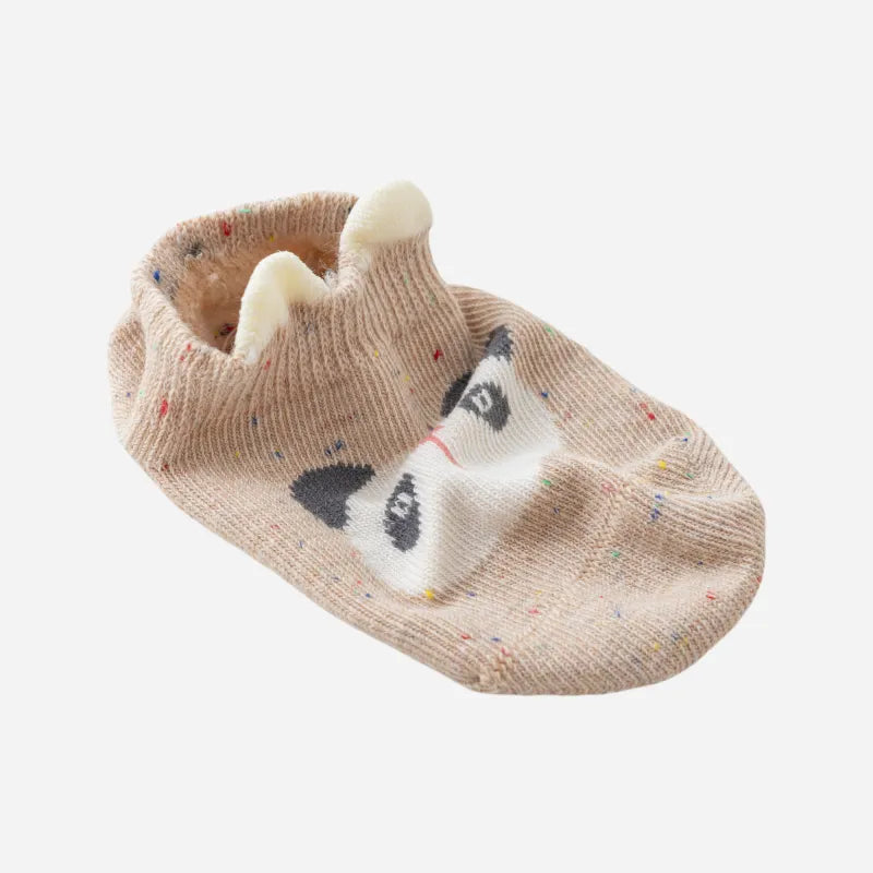 Babies' No-Show Grip Socks-5 Pairs