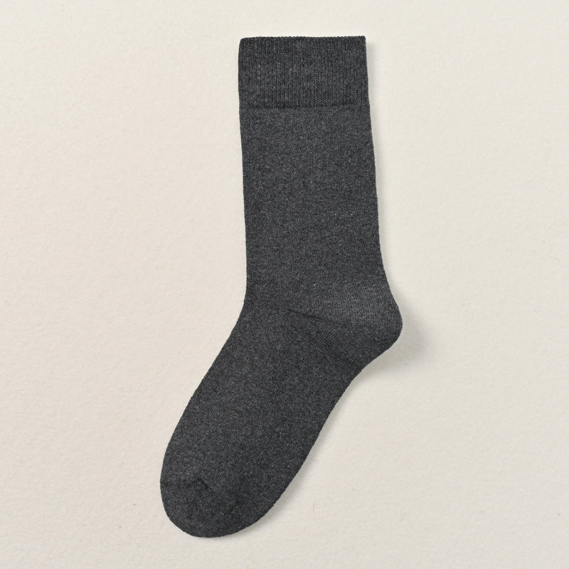 Men's 92% Cotton Terry Thermal Crew Socks