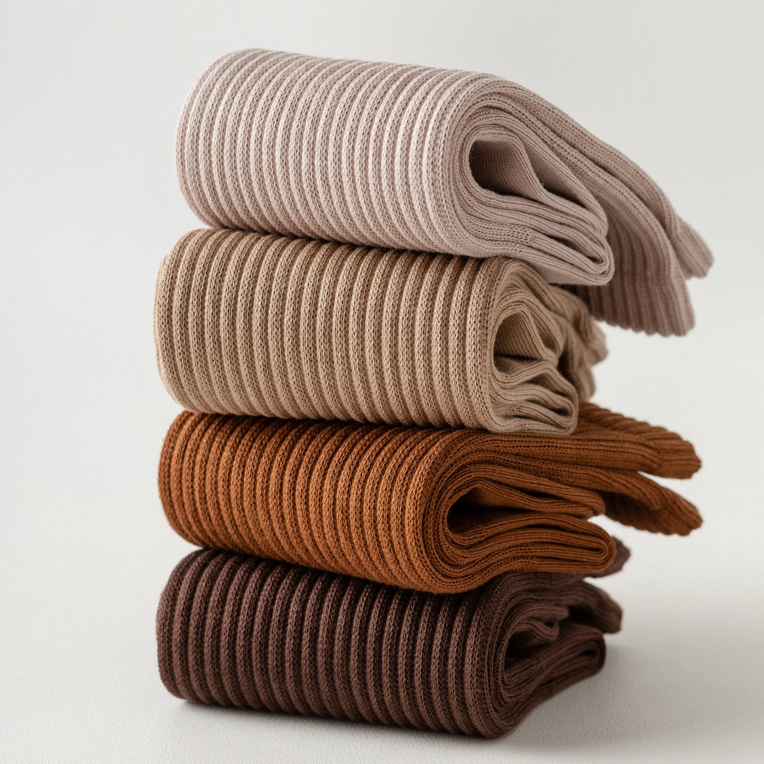 Men's 92% Cotton Ribbed Tall Crew Socks