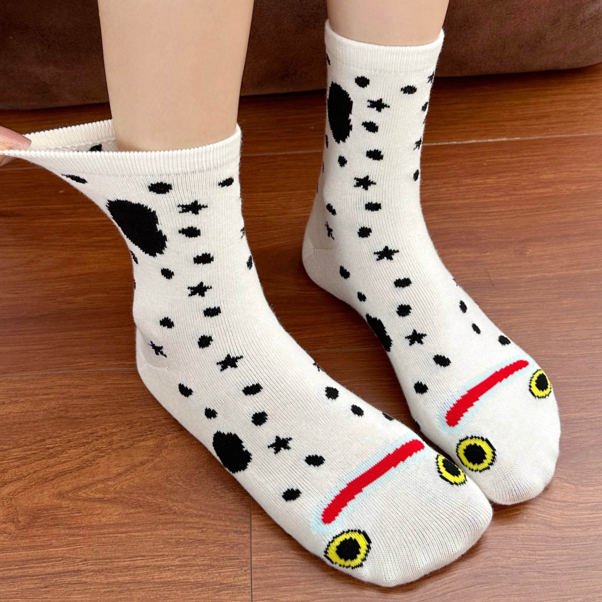 Women's Quirky Eel Combed Cotton Socks - Single Pair