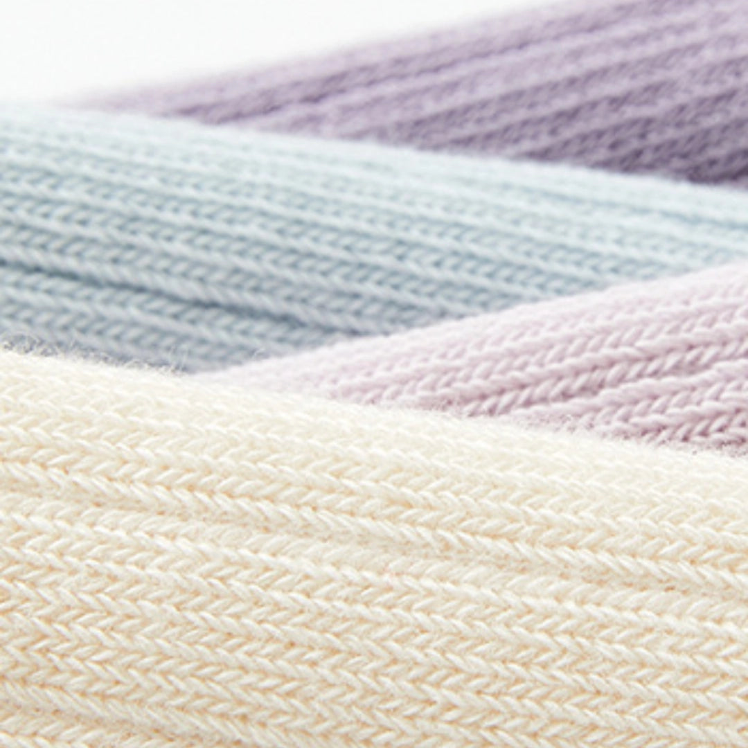 97% Cotton Ribbed Crew Socks 5-Pack