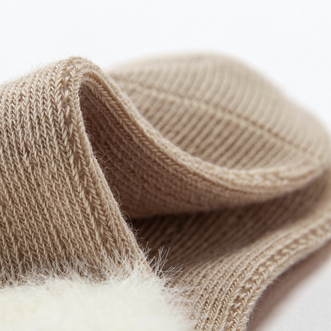 Baby’s Snowy Day' Fuzzy Chenille Cuff Boot Socks