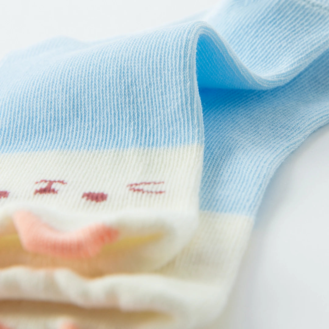Baby’s 3D Cat Ears Pastel Crew Socks 4-Pack