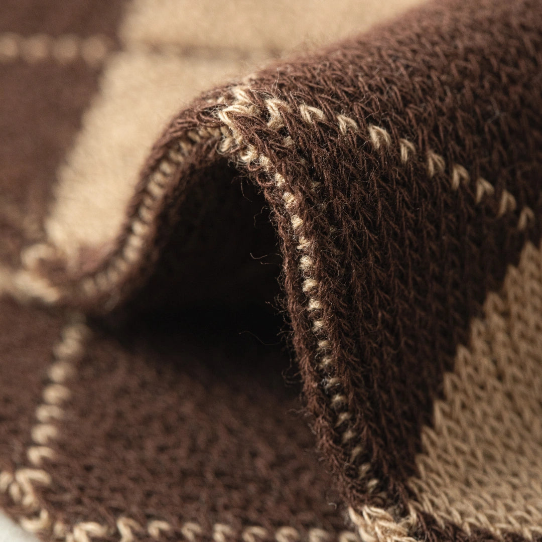 Preppy Argyle Knee Highs