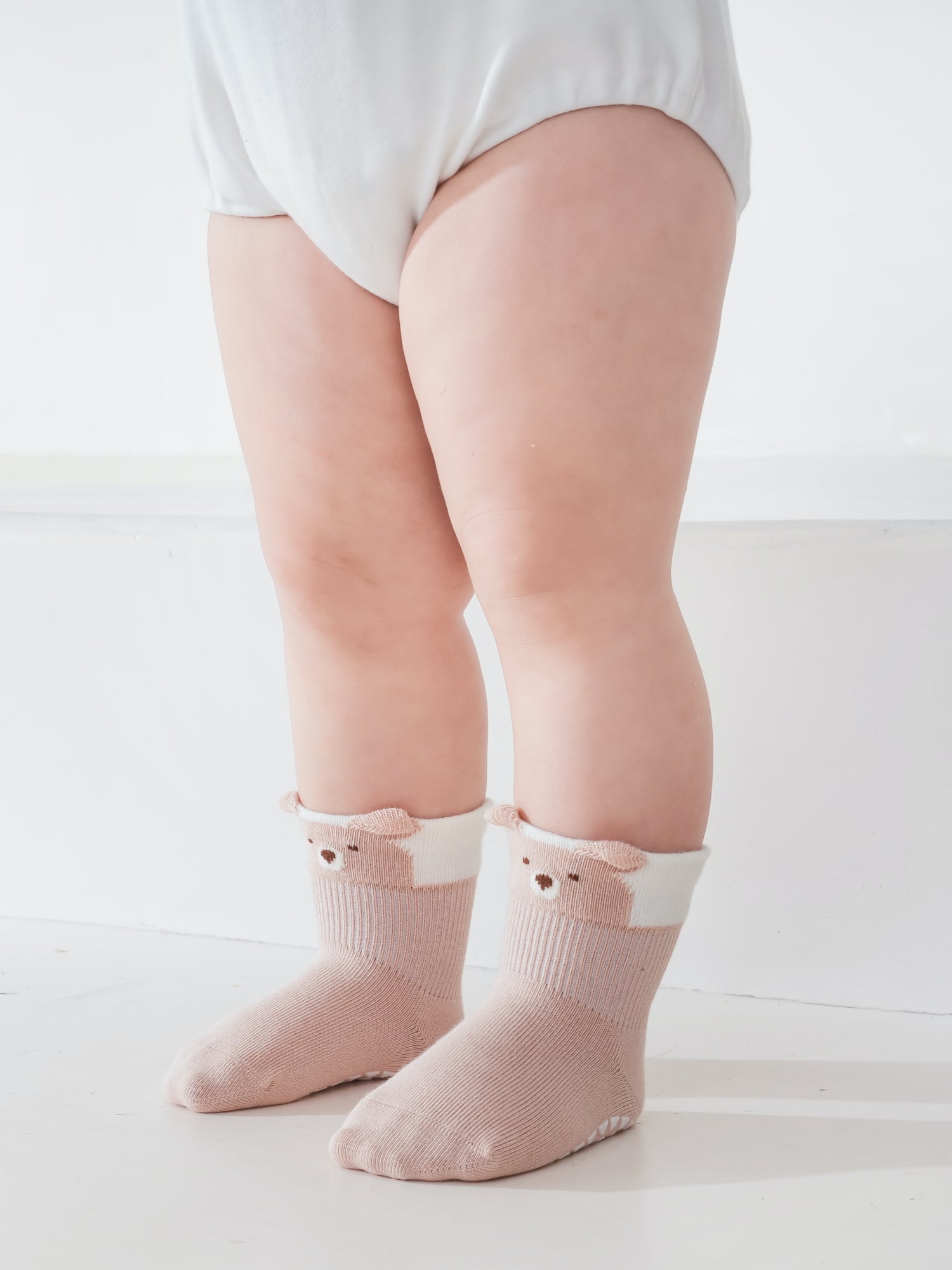 Babies' Pop-Out Pattern Grip Socks-3 Pack