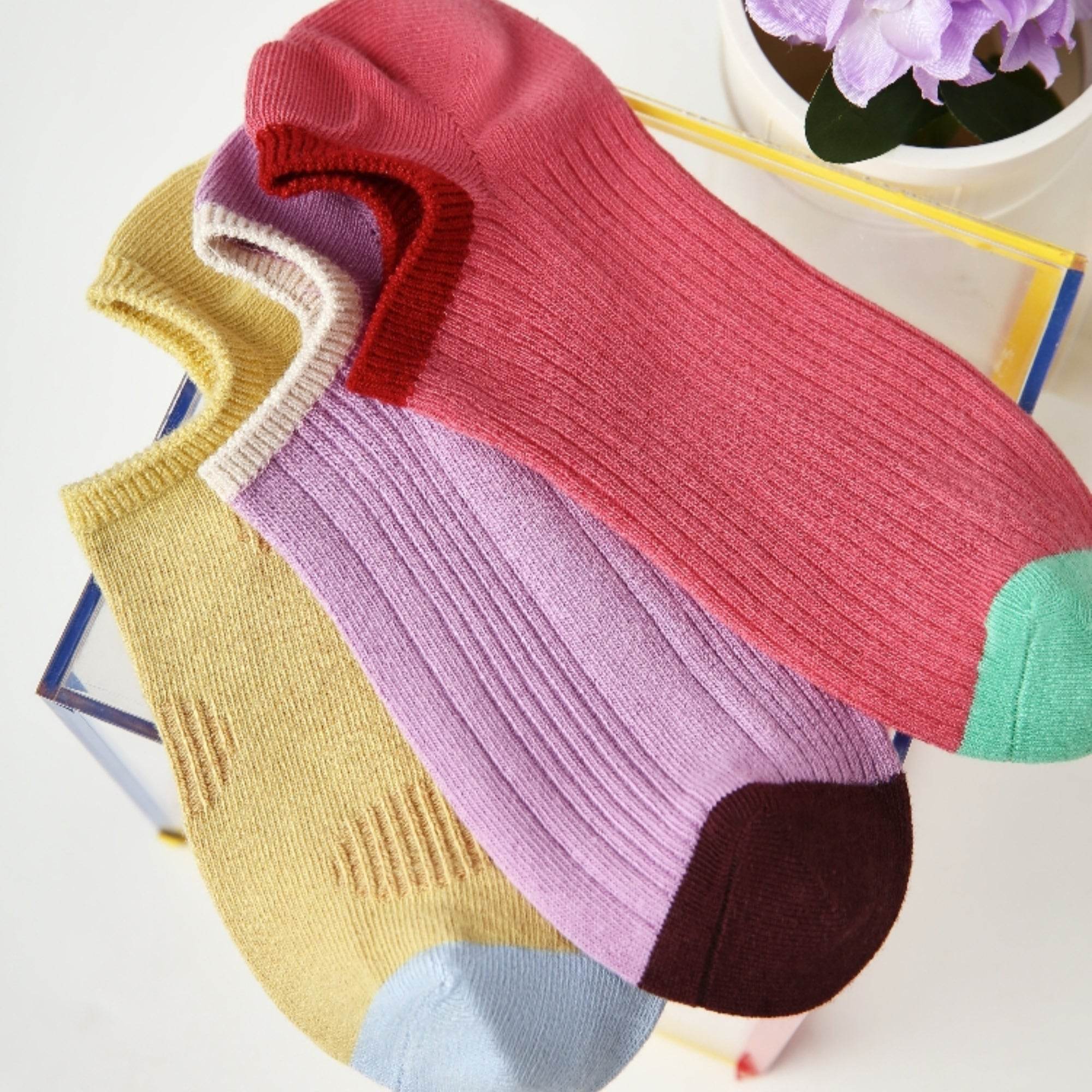 Women's Low-Cut No-Show Socks - 3 Pairs