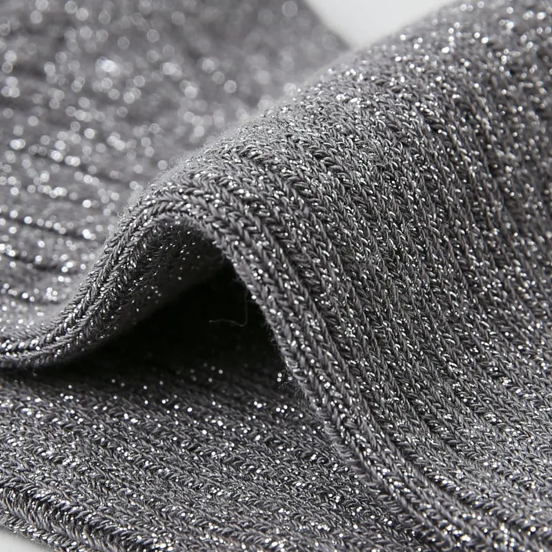 Kid's Girls' Elegant Ribbed Crew Socks - 3 Pairs