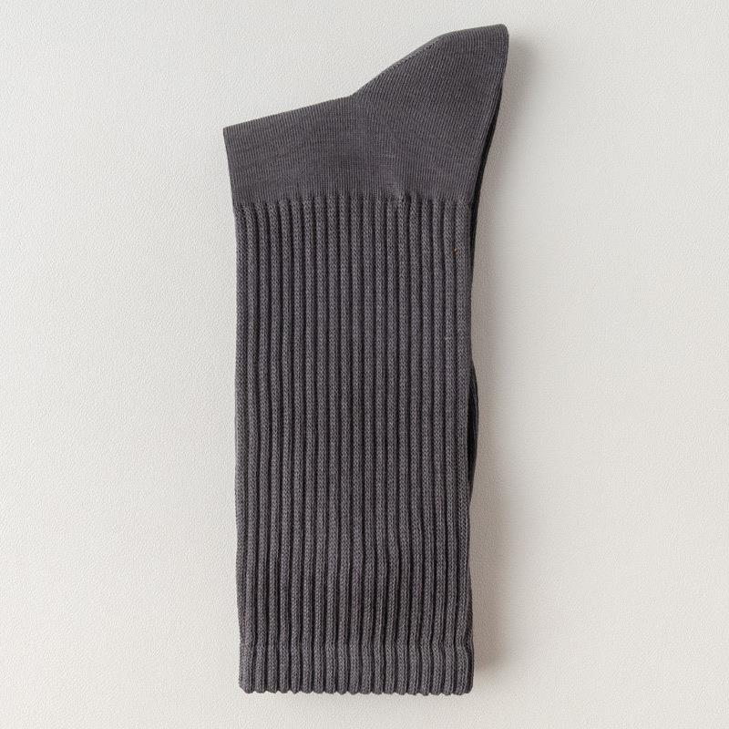 Men's 92% Cotton Ribbed Tall Crew Socks