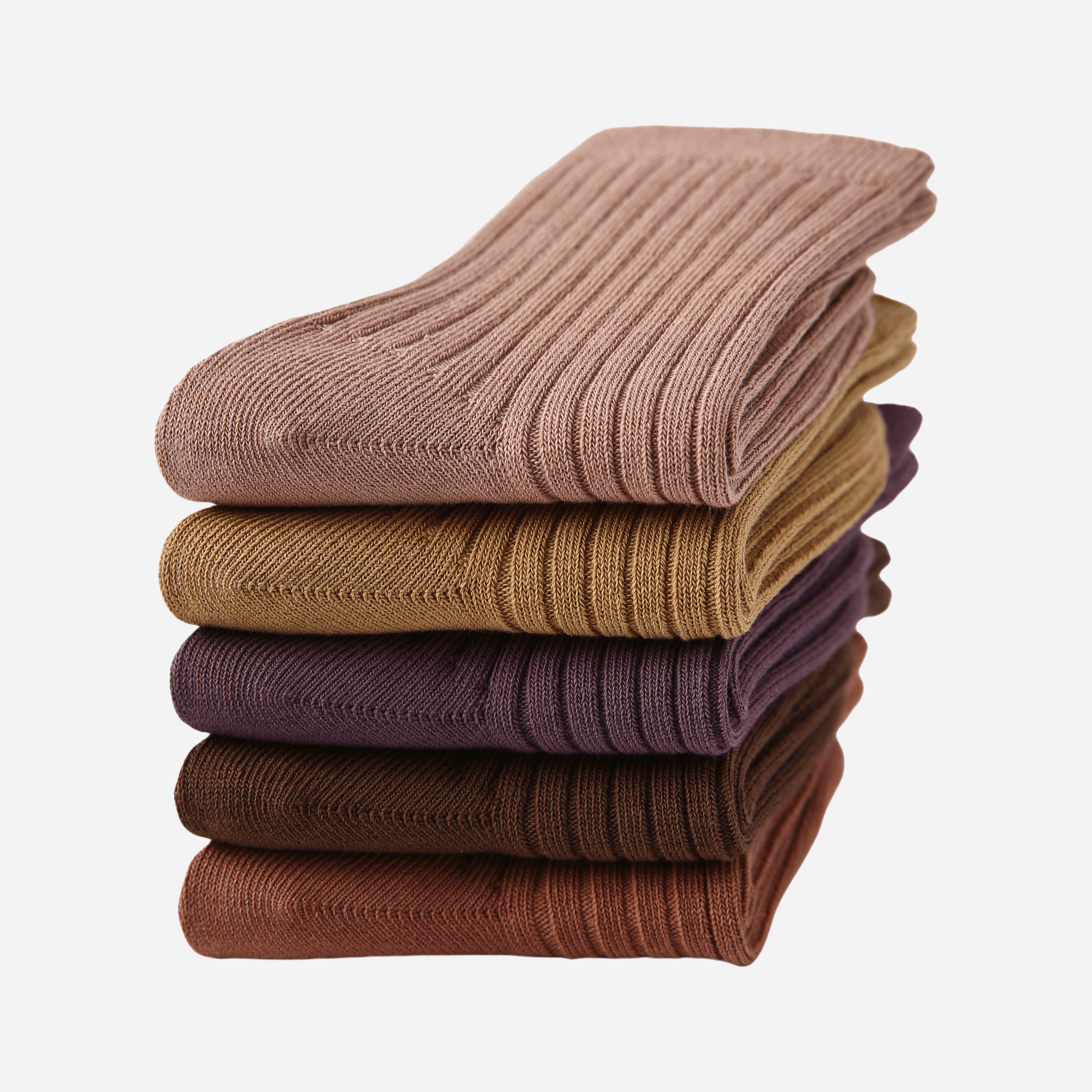 Kid's Classic Solid Color Ribbed Socks C - 5 Pairs - Weavasocks