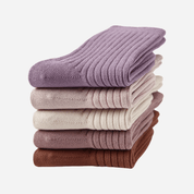Kid's Classic Solid Color Ribbed Socks D - 5 Pairs - Weavasocks