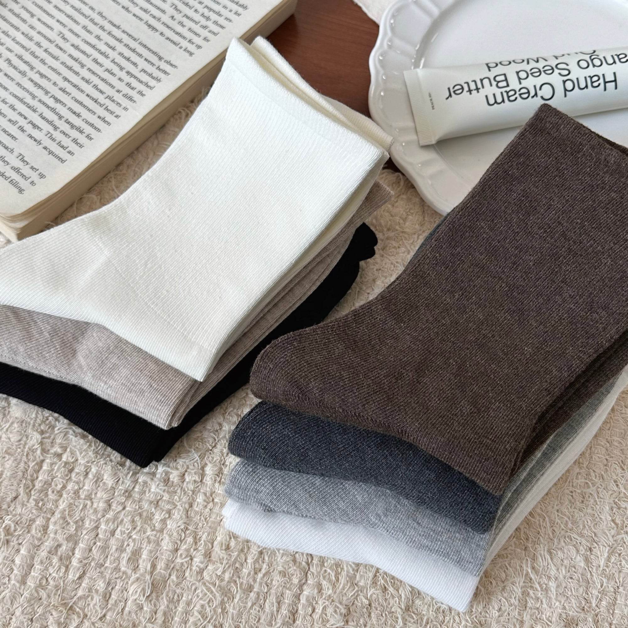 Women's Soft Cotton Crew Socks - Single Pair