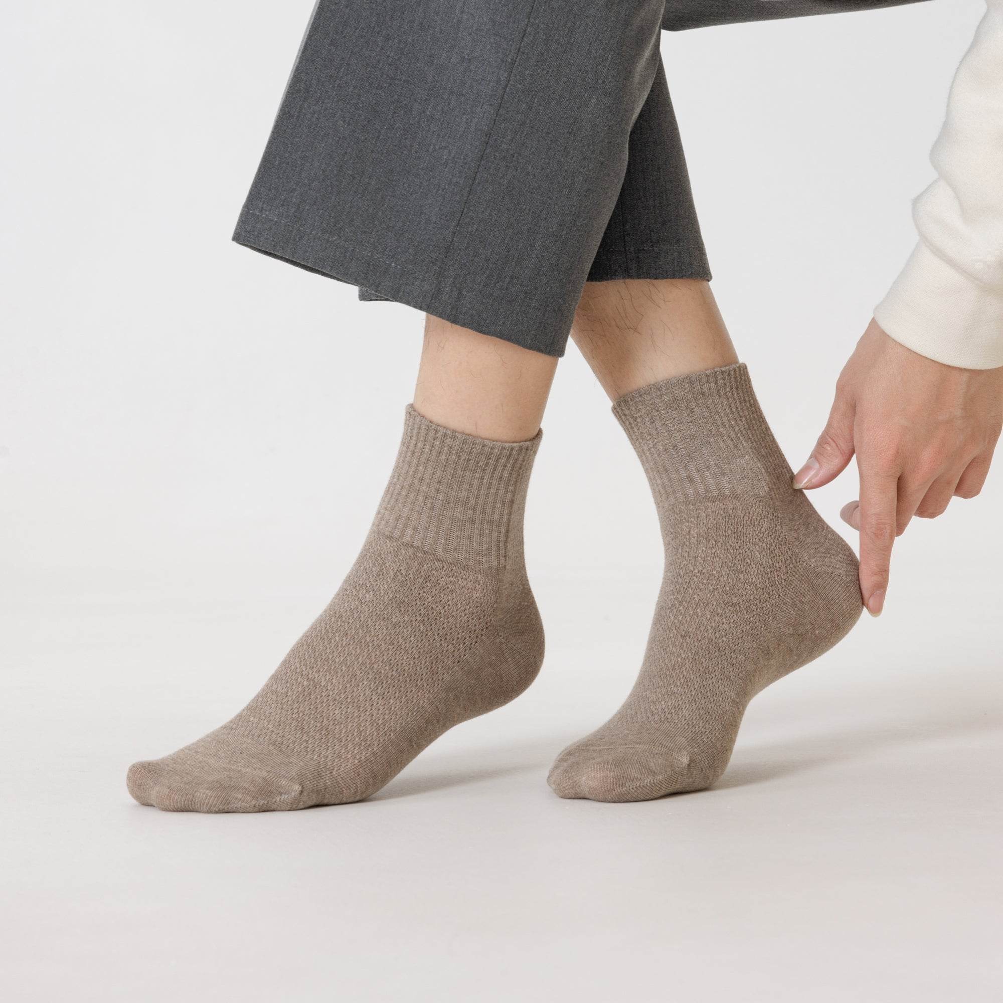 Men's Air-Mesh Ventilated Socks-5 Pack