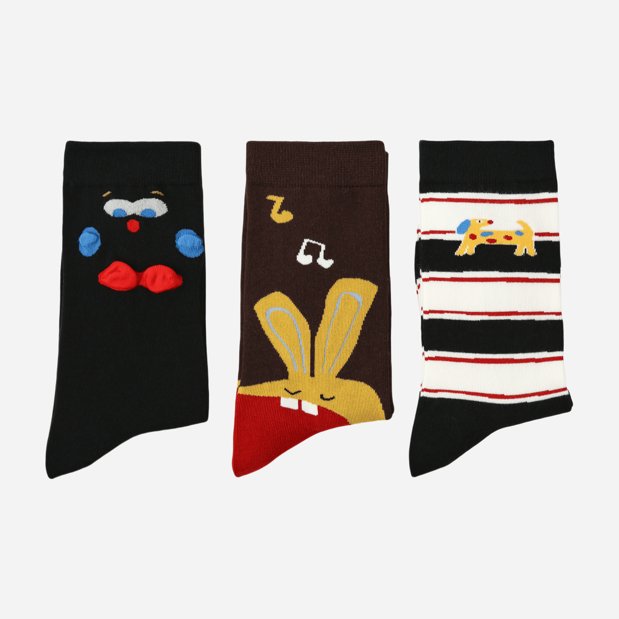 Women's Playful Character Crew Socks - 3 pairs