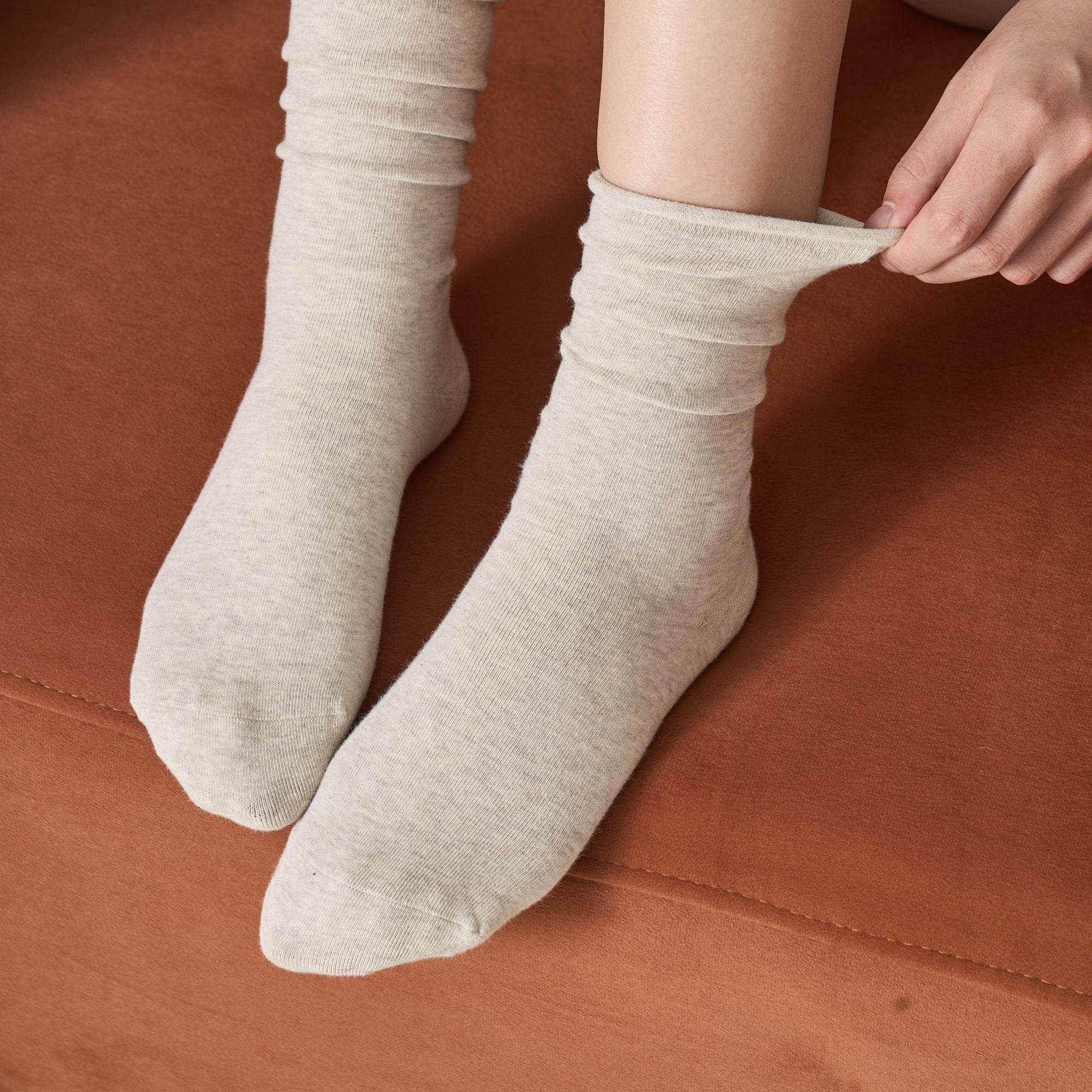 Women's Cloud-Soft Cotton Slouch Socks - Single Pair