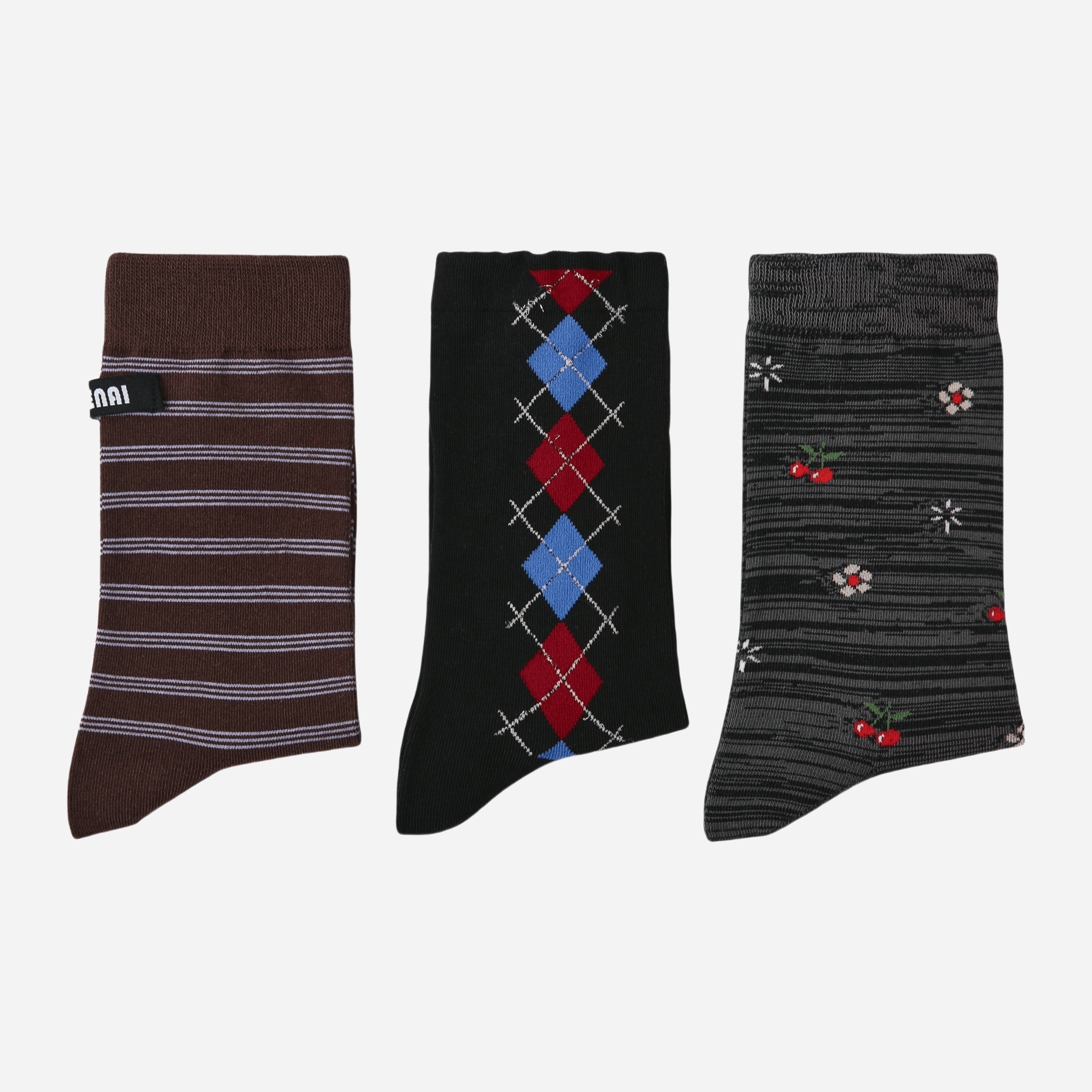 Women's Modern Preppy Crew Socks - 3 pairs