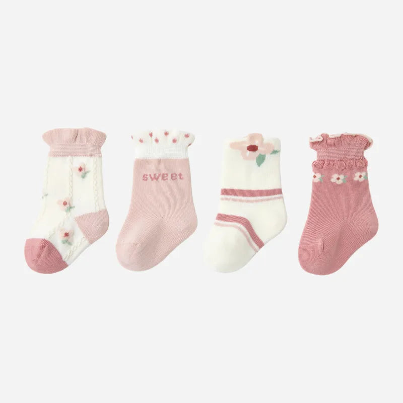 Babies The Sweet Pea Socks-4 Pairs