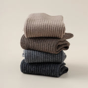 Men's 41% Wool Ribbed Thermal Socks