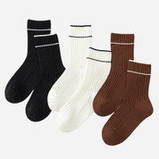 Kid's Modern Basic Crew Socks - 3 Pairs - Weavasocks