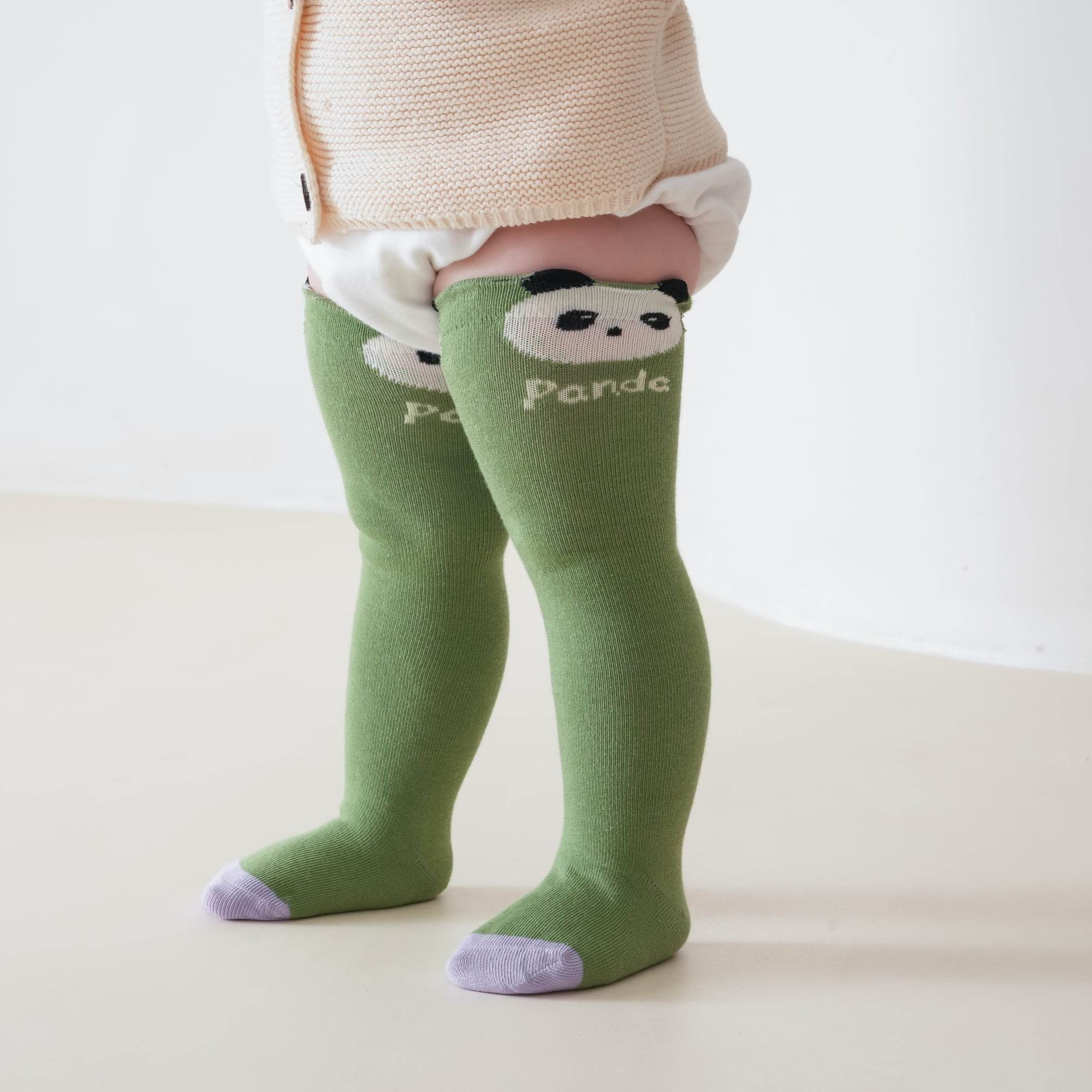Babies Panda's Picnic Knee-Highs-3 pack - Weavasocks