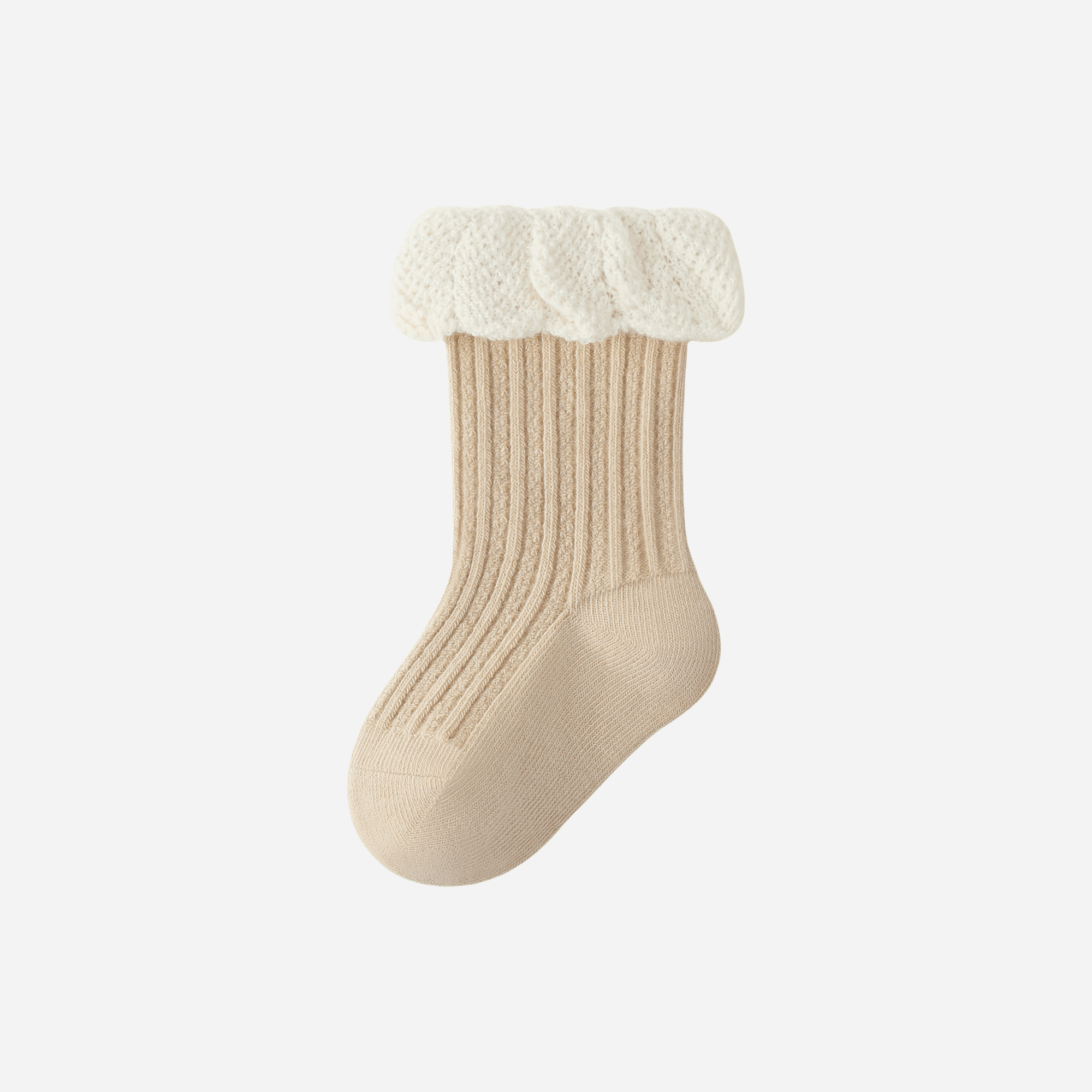 Babies Scalloped Cuff Socks-3 Pack - Weavasocks