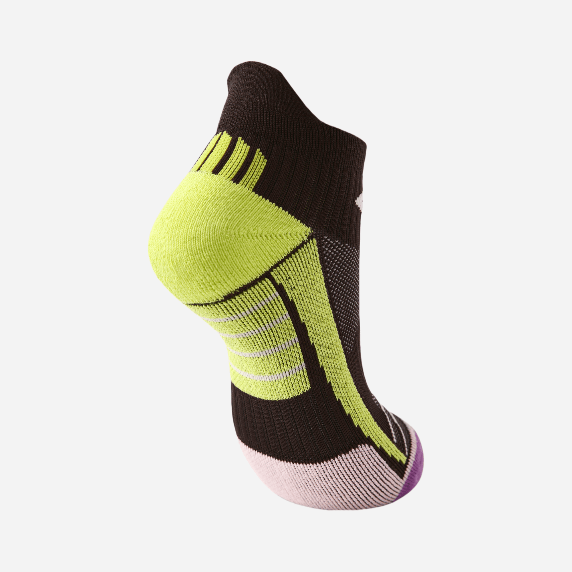Women's Performance Cushioned Ankle Socks - Espresso & Volt