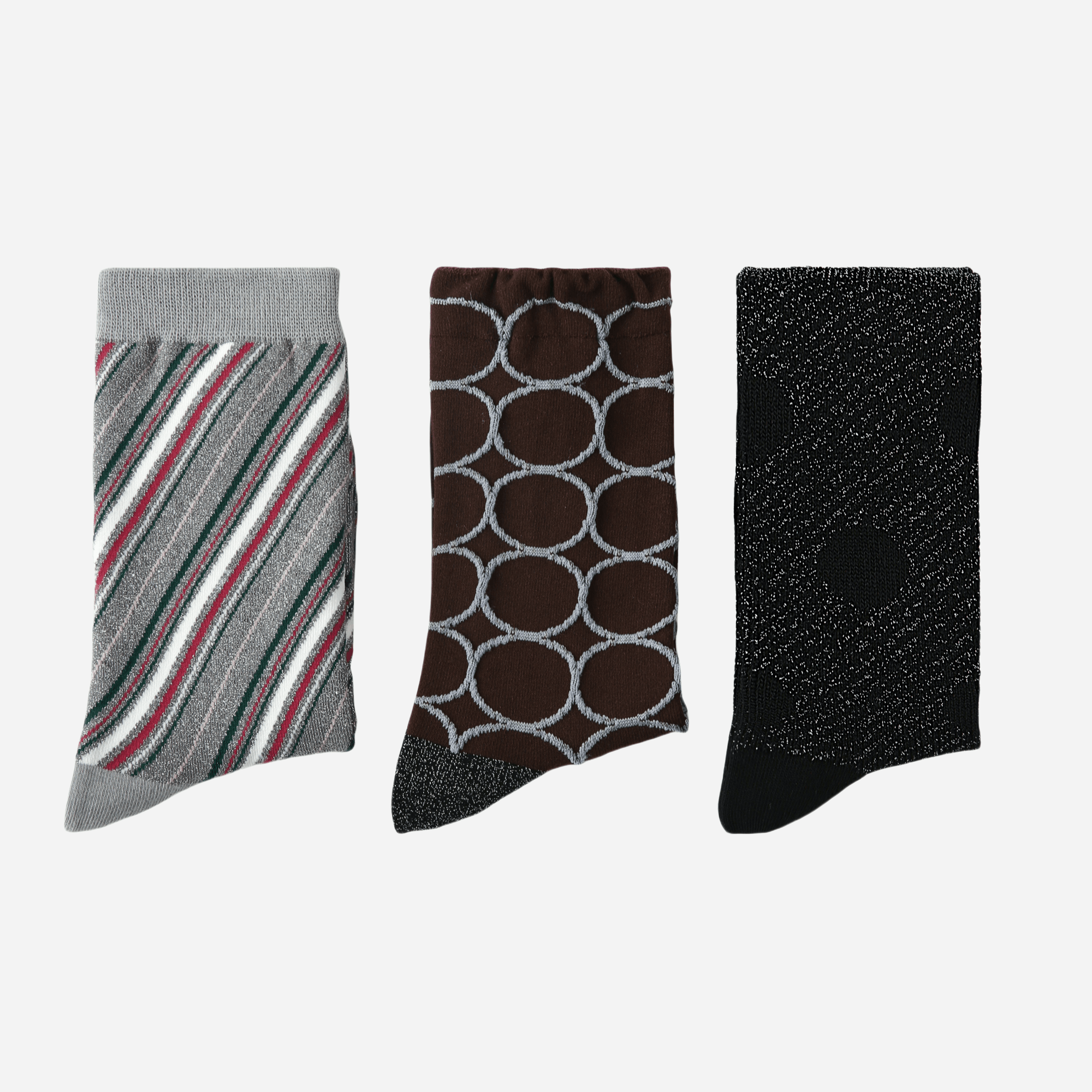 Women's Sparkle & Shine Crew Socks - 3 pairs