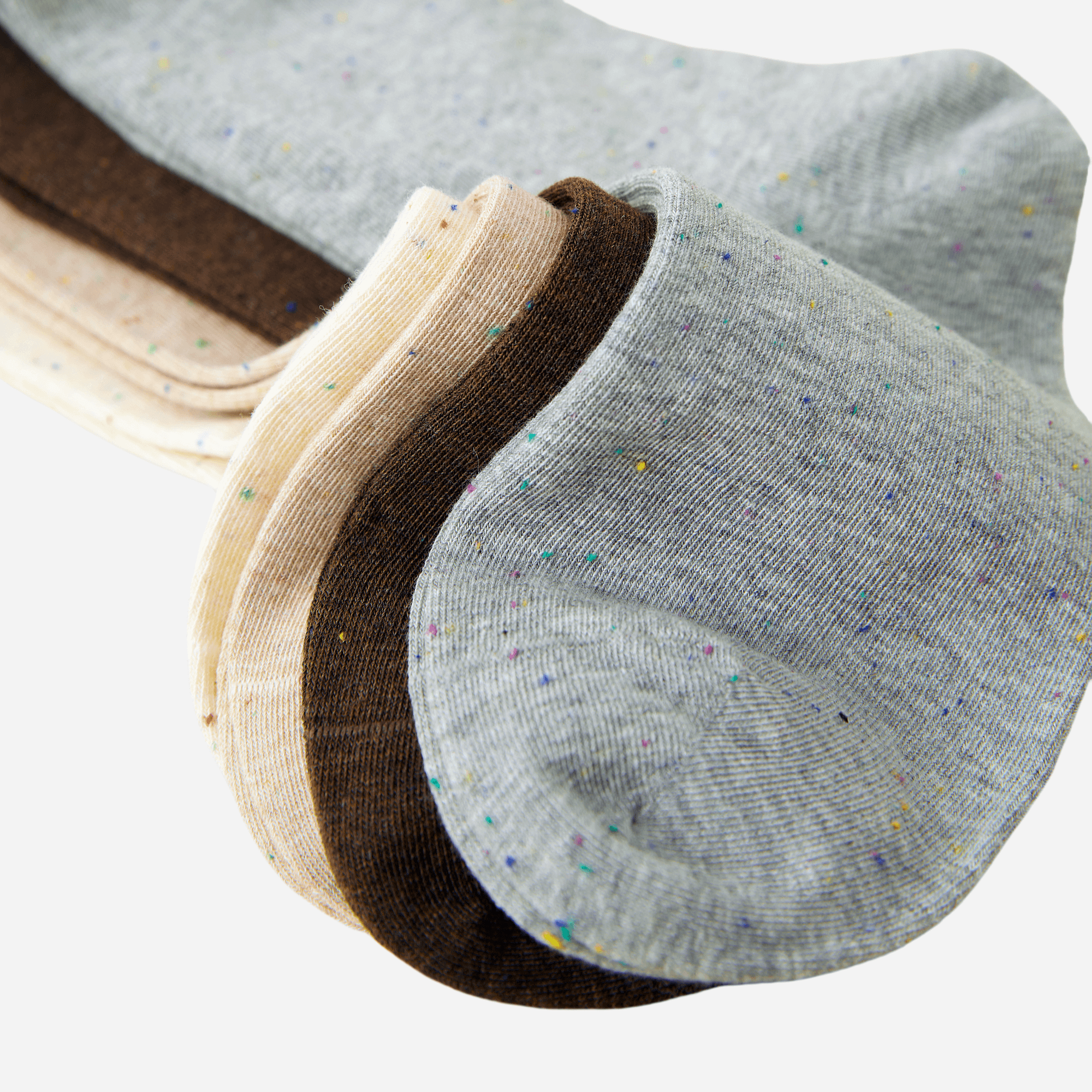 Women's Seamless Speckled Cotton Crew Socks - Single Pair