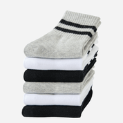 Kid's Retro Stripe Crew Socks - 3 Pairs - Weavasocks