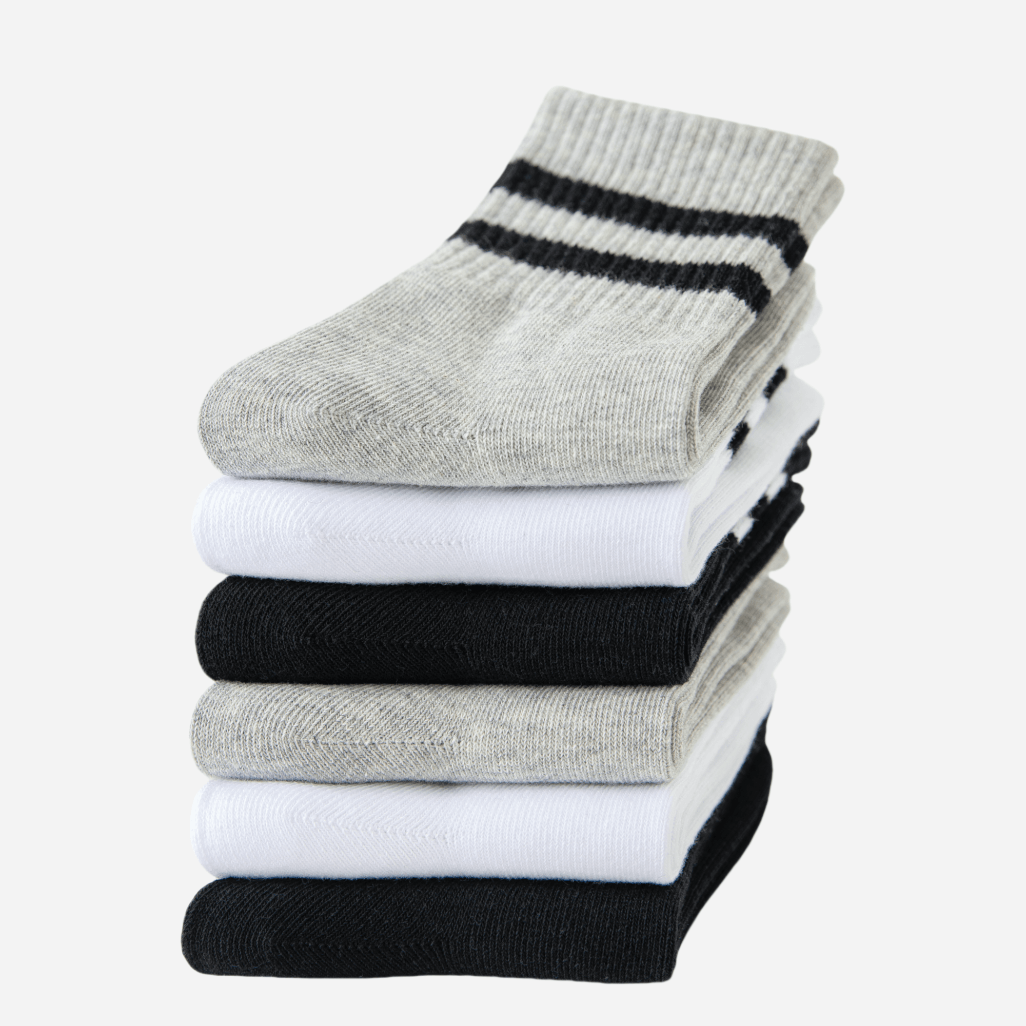 Kid's Retro Stripe Crew Socks - 3 Pairs - Weavasocks