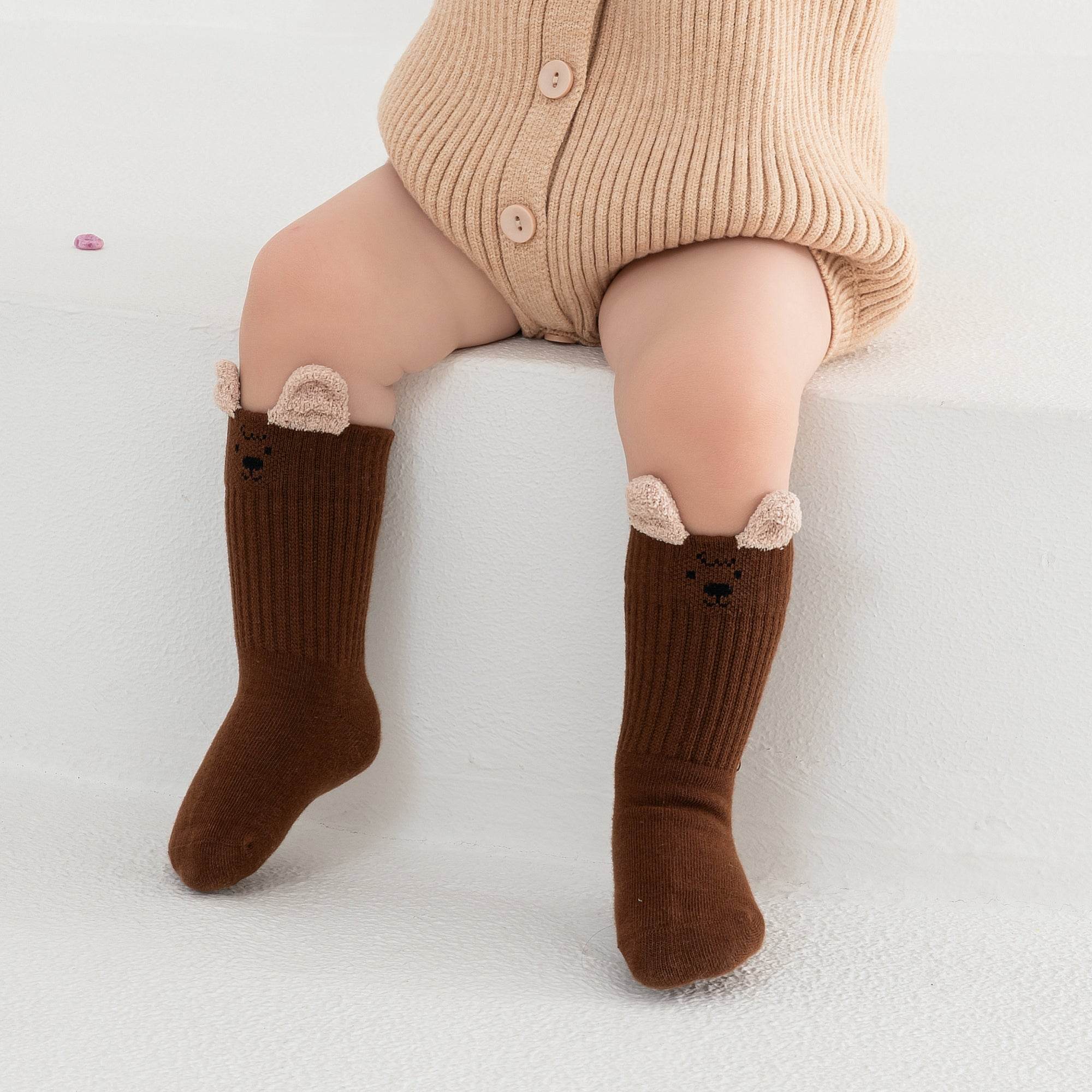 Babies Bouclé Bear Socks-4 Pack - Weavasocks