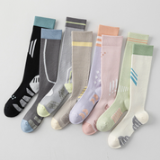 Professional Graduated Compression Terry Cushion Sports Socks - product photo showing cushioned comfort