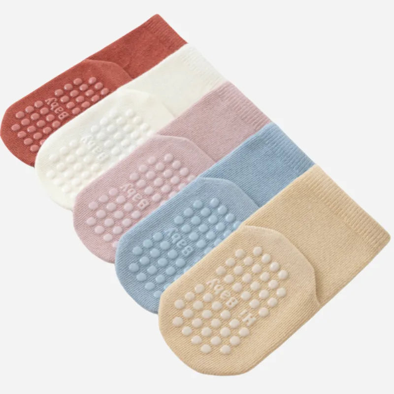 Babies' Baby Non-Slip Floor Socks -3 Pairs
