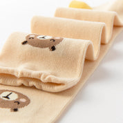 Baby & Toddler Forest Bear Pattern Knee-High Socks 3-Pack - sock set showing secure grip comfort