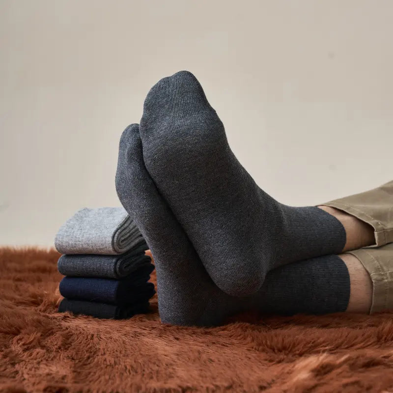 Men's Heritage Merino Wool Ribbed Socks