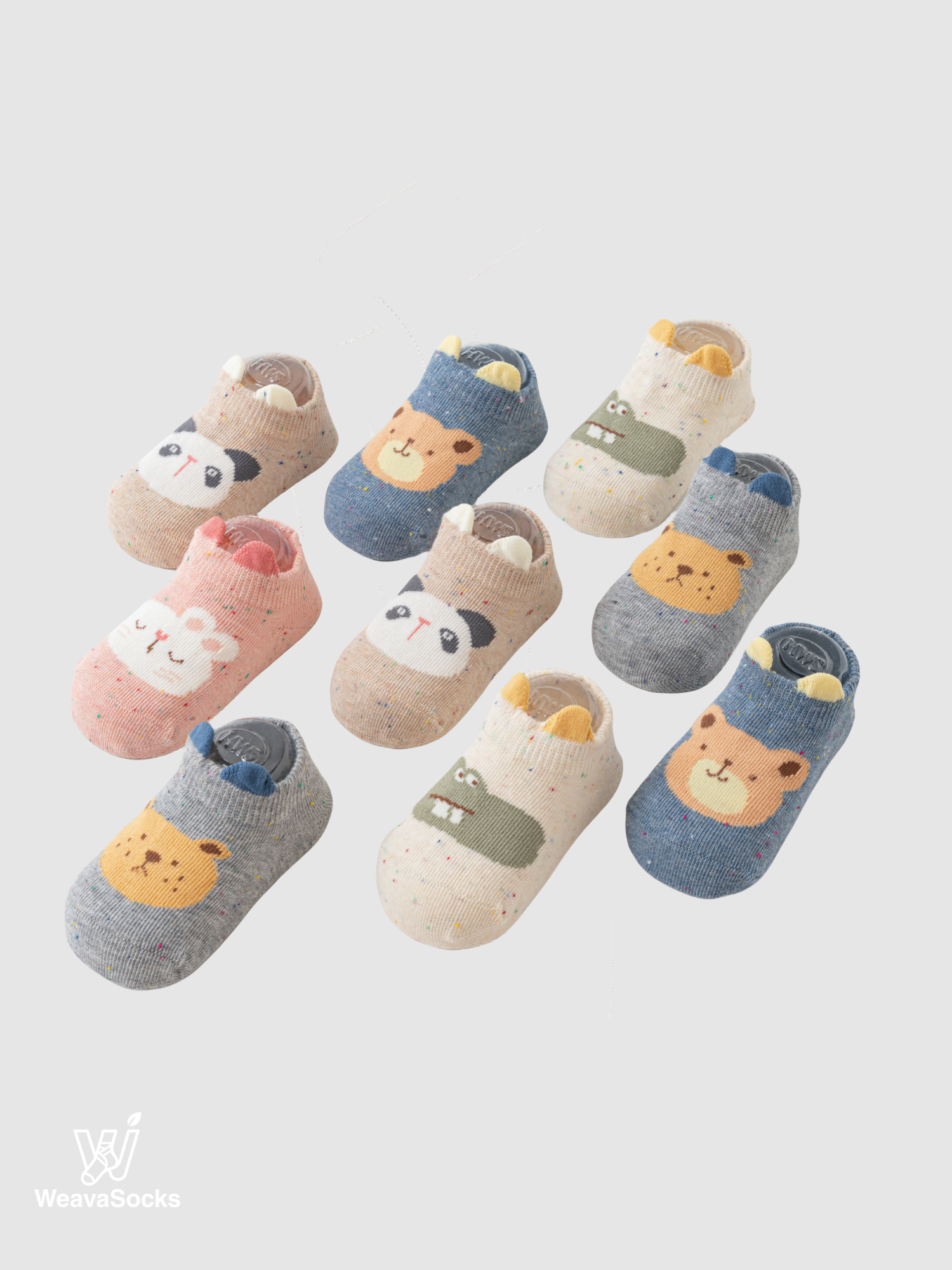 Babies' No-Show Grip Socks-1 Pack