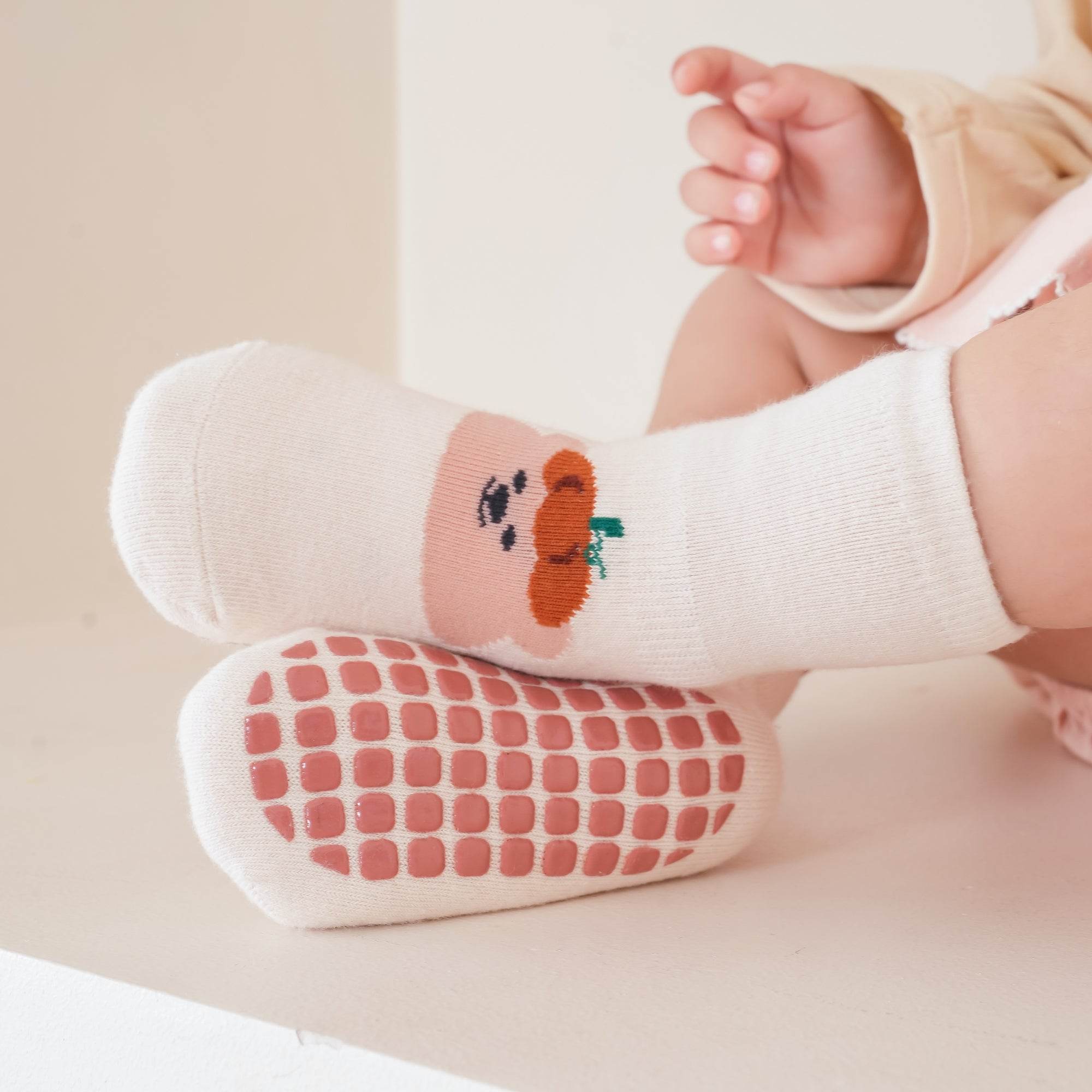 Babies Bunny& Bear Grip Socks-4 Pack - Weavasocks