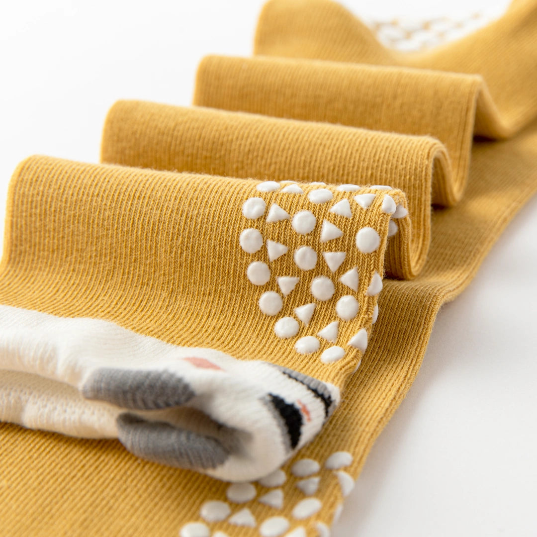 Baby’s Anti-Slip Knee Pad Crawling Socks 3-Pack