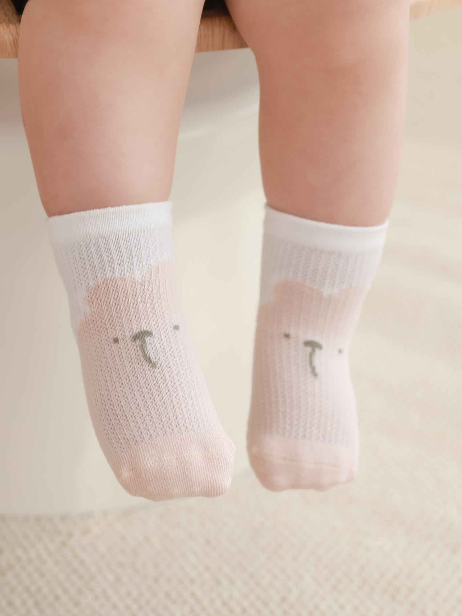 Babies' Mesh Grip Socks-3 Pack