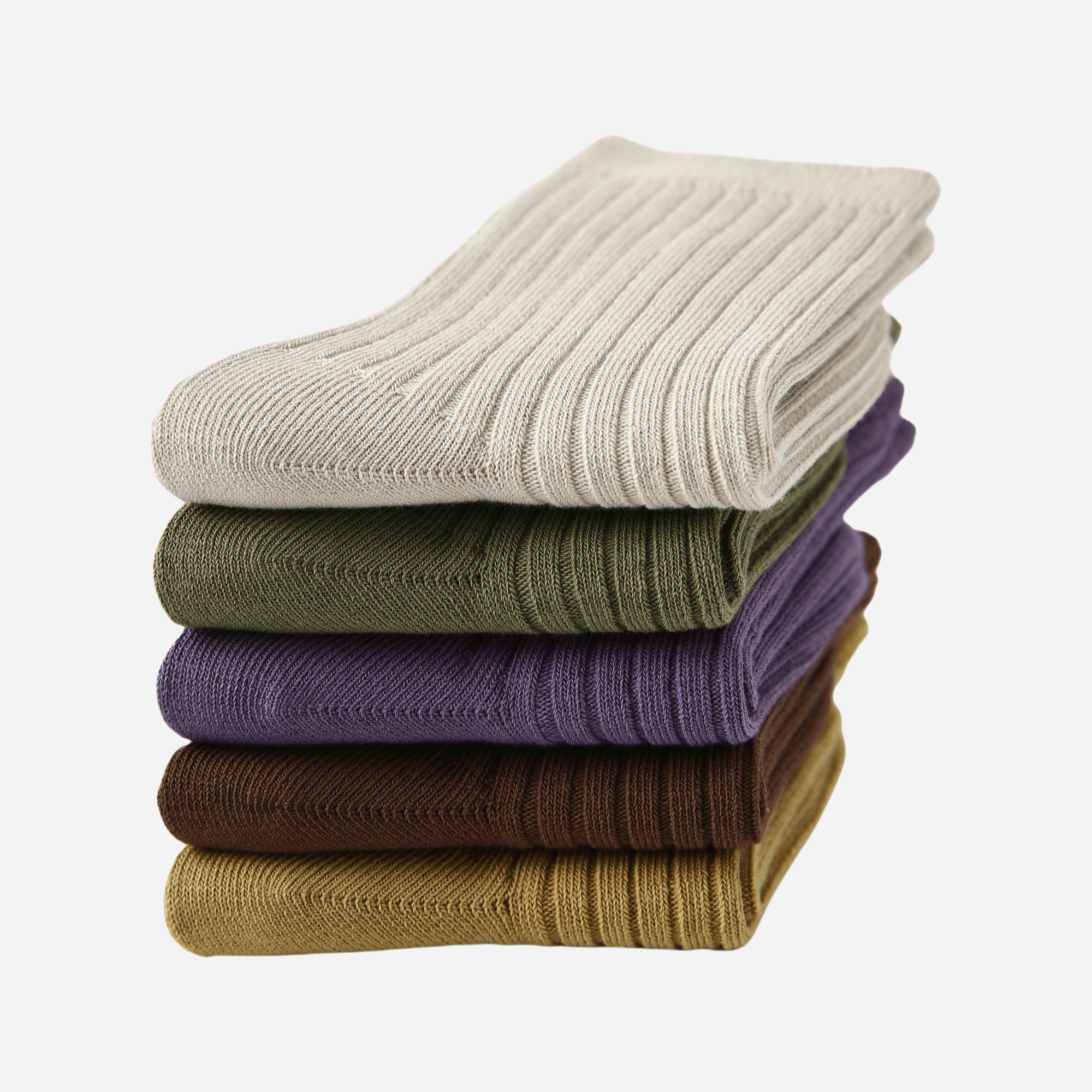 Kid's Classic Solid Color Ribbed Socks B - 5 Pairs - Weavasocks