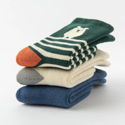Baby’s Cozy Winter Terry Crew Socks Bear & Forest 3-Pack