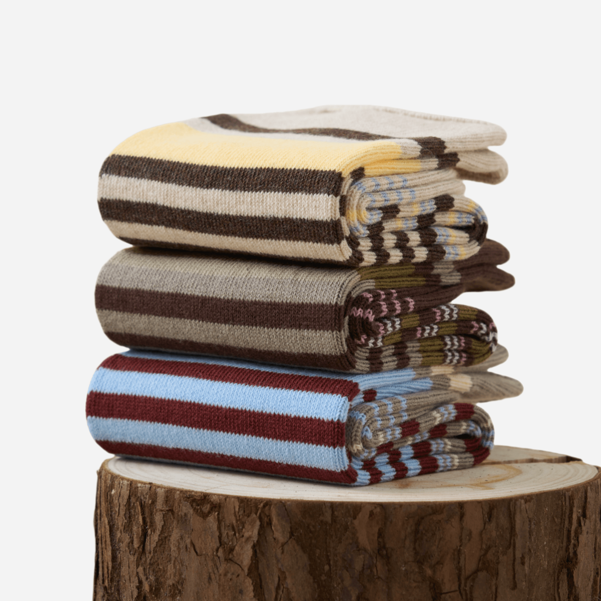 Women's Retro Multi-Stripe Crew Socks - Single Pair