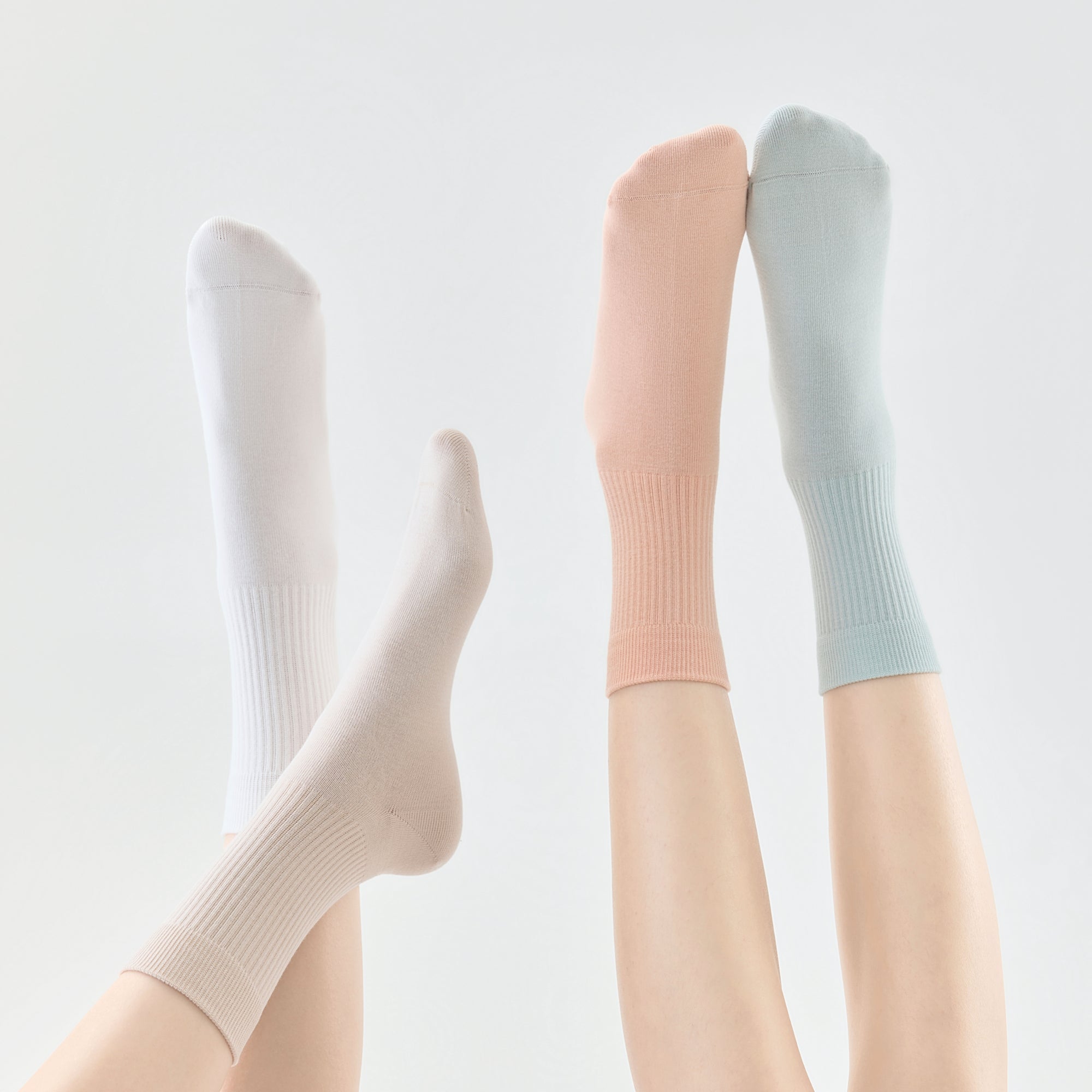 Women's Fresh Rib Crew Socks-5 Pack
